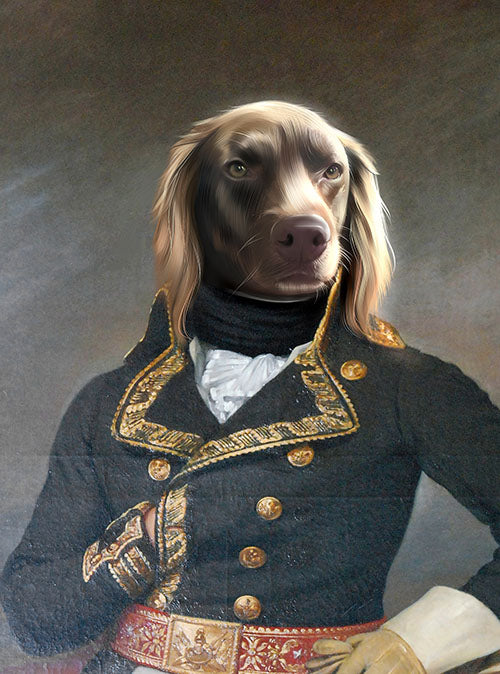 The Admiral - Your Pet Here: Custom Pet Painting