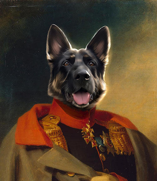 The Commander - Your Pet Here: Custom Pet Painting