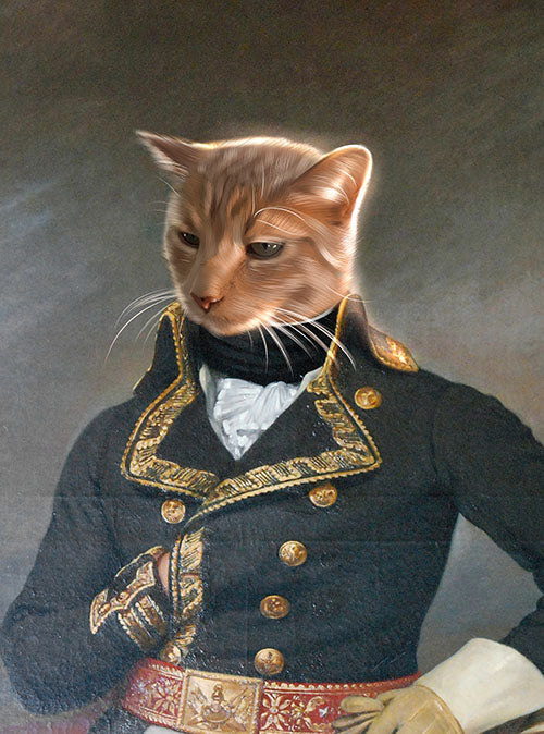 The Admiral - Your Pet Here: Custom Pet Painting