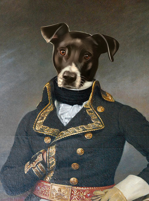 The Admiral - Your Pet Here: Custom Pet Painting