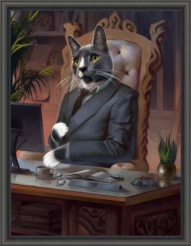 The Executive - Your Pet Here: Custom Pet Painting