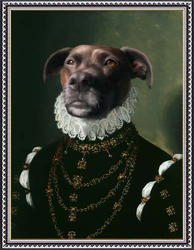The Dame - Your Pet Here: Custom Pet Painting