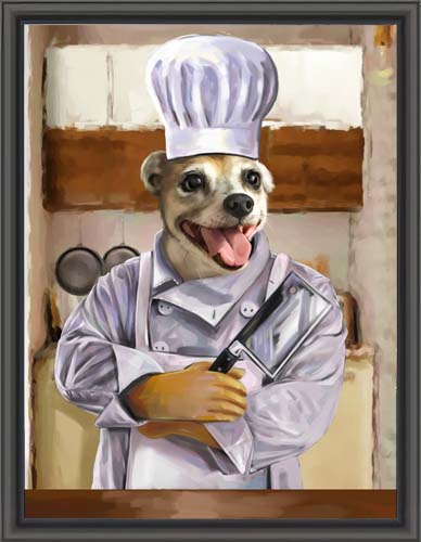 The Top Chef - Your Pet Here: Custom Pet Painting