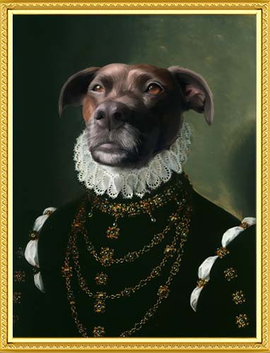 The Dame - Your Pet Here: Custom Pet Painting