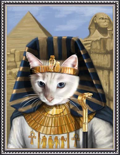 The Egyptian -  Your Pet Here: Custom Pet Painting