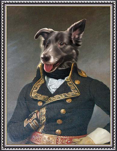 The Admiral - Your Pet Here: Custom Pet Painting