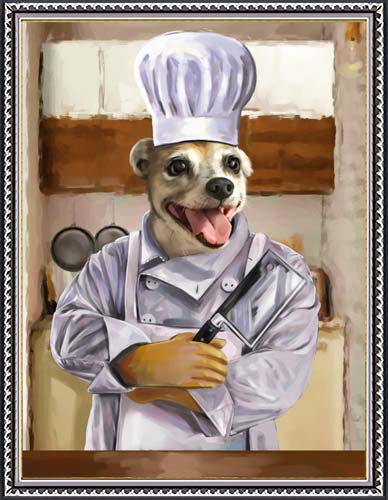 The Top Chef - Your Pet Here: Custom Pet Painting