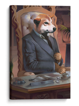 The Executive - Your Pet Here: Custom Pet Painting