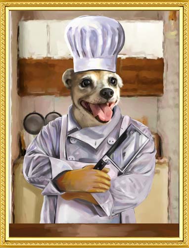 The Top Chef - Your Pet Here: Custom Pet Painting