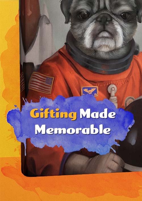 The Astronaut - Your Pet Here: Custom Pet Painting