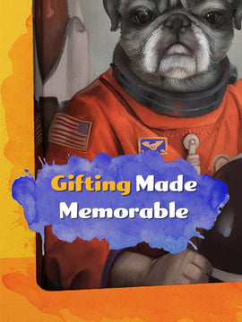 The Astronaut - Your Pet Here: Custom Pet Painting