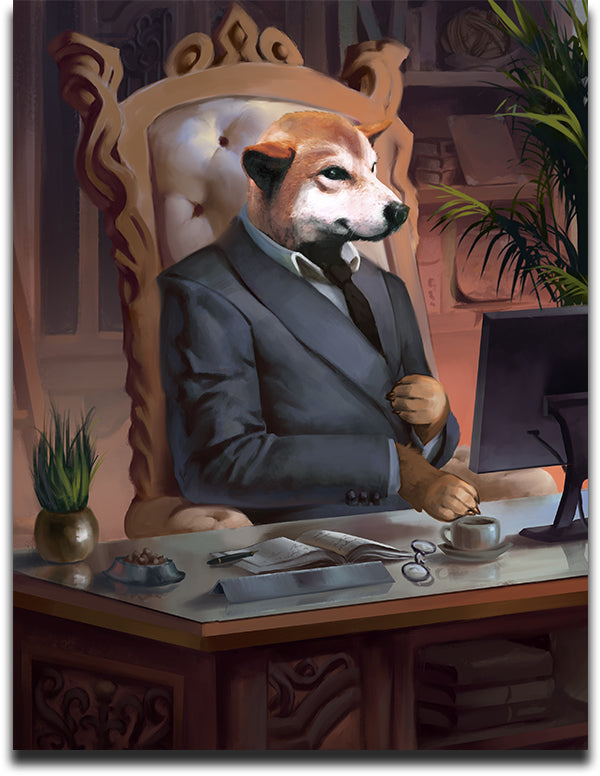 The Executive - Your Pet Here: Custom Pet Painting