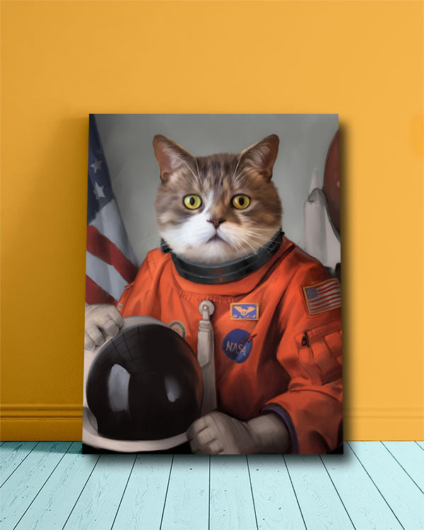 The Astronaut - Your Pet Here: Custom Pet Painting