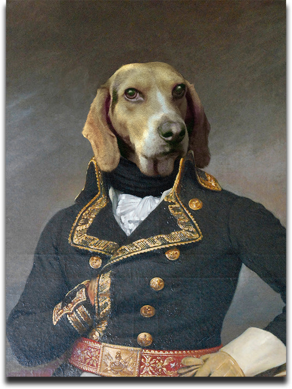 The Admiral - Your Pet Here: Custom Pet Painting