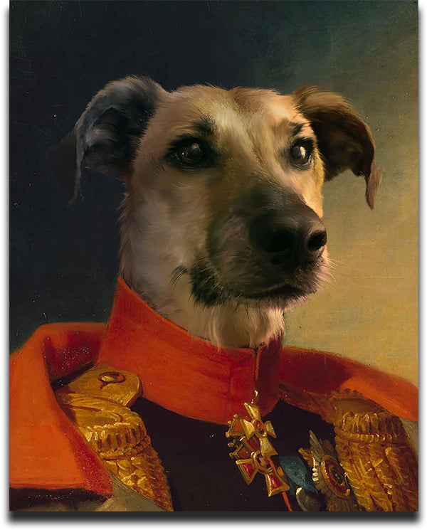 The Commander - Your Pet Here: Custom Pet Painting