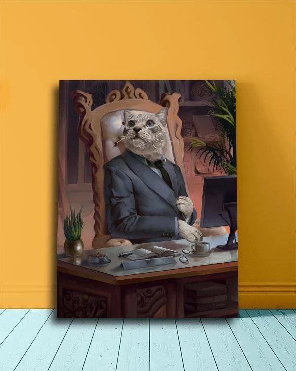 The Executive - Your Pet Here: Custom Pet Painting
