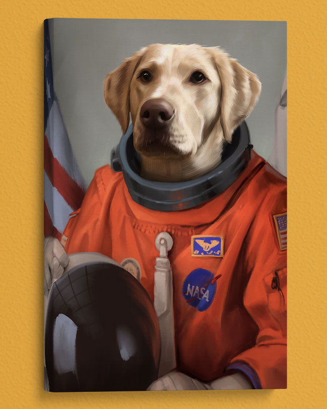 The Astronaut - Your Pet Here: Custom Pet Painting