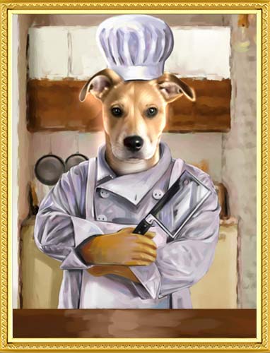 The Top Chef - Your Pet Here: Custom Pet Painting