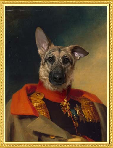 The Commander - Your Pet Here: Custom Pet Painting