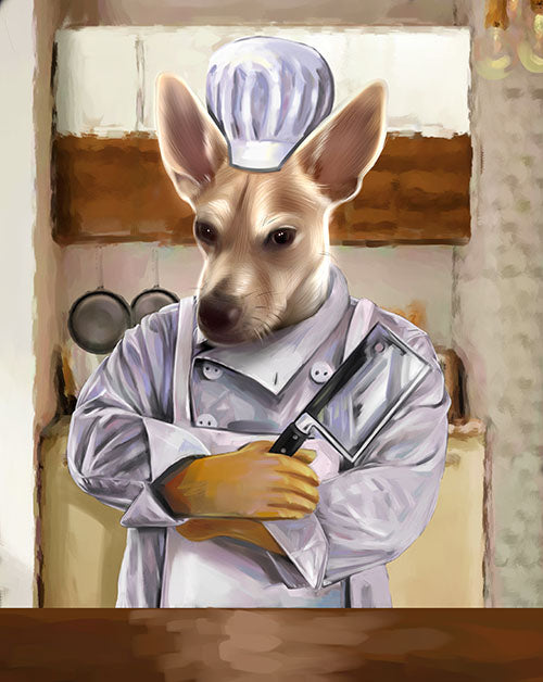 The Top Chef - Your Pet Here: Custom Pet Painting